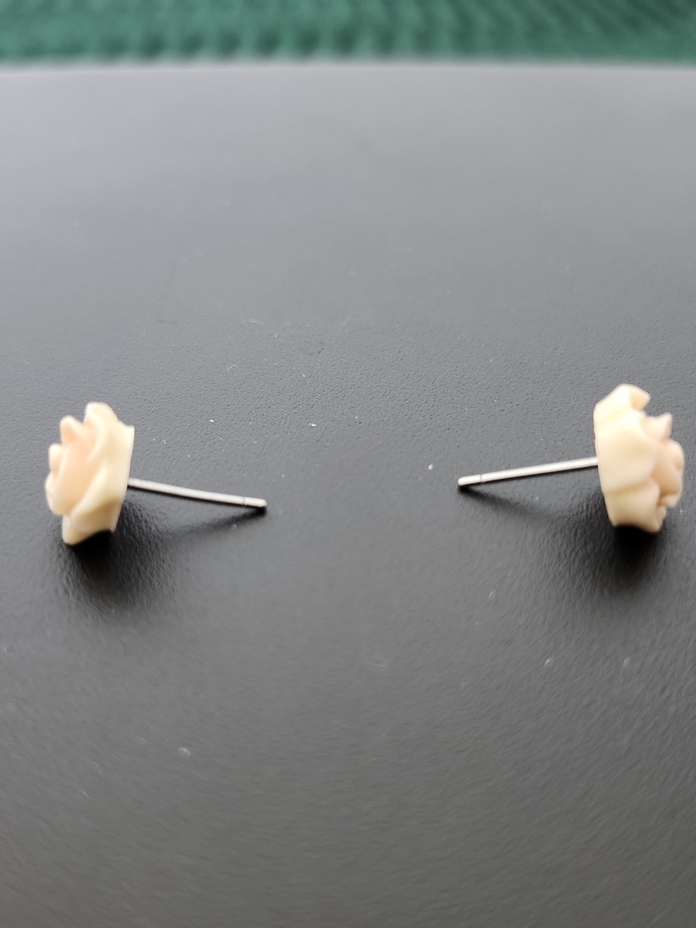 Earrings Rose Stud Jewelry Pink Resin Girlhood Cottagecore
